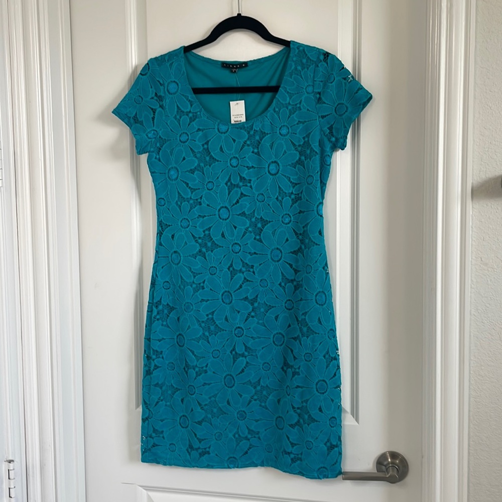 Turquoise mini Dress